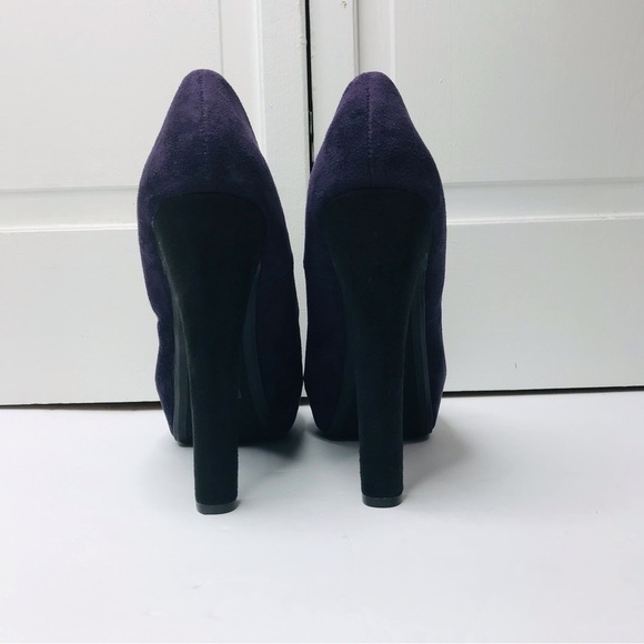 HEART IN D Purple Open Toe Suede High Heels Size 9❗️PRICE IS FIRM❗️ - Picture 9 of 9